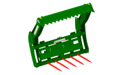 Bale cutter and film catcher