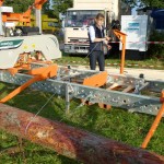 Norwood MX34 band sawmill being demonstrated at the APF show 2012