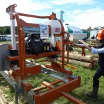 Norwood MX34 band sawmill being demonstrated at the APF show 2012