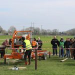 Norwood HD36 bandsaw mill being demonstrated at our open day March 2017