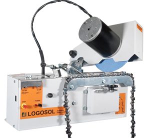 The Logosol automatic chain sharpener for your chainsaw